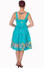 Laden Sie das Bild in den Galerie-Viewer, Swingkleid Sophia, aqua