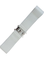 Laden Sie das Bild in den Galerie-Viewer, Vintage Stretch Gürtel, weiss, schwarz, Bordeaux oder Blau