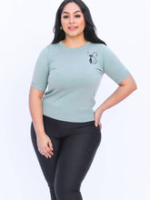 Laden Sie das Bild in den Galerie-Viewer, Feinstrickpullover Blue Cats, Ming