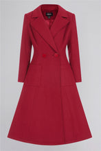 Laden Sie das Bild in den Galerie-Viewer, Swingmantel Danna, Dunkelrot