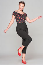 Laden Sie das Bild in den Galerie-Viewer, Hose Nora Pedal Pushers, Schwarz