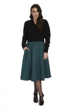 Laden Sie das Bild in den Galerie-Viewer, Vintage 40er-Jahre Cardigan Violet, Schwarz