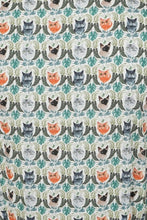 Laden Sie das Bild in den Galerie-Viewer, Swingkleid Bella Purrfect, Weiß-Bunt