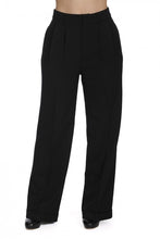 Laden Sie das Bild in den Galerie-Viewer, Hose Etta, Bundfaltenhose, Schwarz