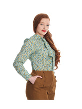 Laden Sie das Bild in den Galerie-Viewer, Bluse Wintergarden, Plus Size, Grün