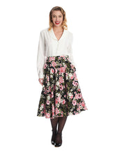 Laden Sie das Bild in den Galerie-Viewer, Swingrock Pink Bloom, Schwarz- Floral