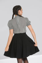 Laden Sie das Bild in den Galerie-Viewer, Schluppenbluse Humbug, Schwarz-Weiß-Gestreift