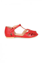 Laden Sie das Bild in den Galerie-Viewer, Retro Sandale Secret Love Flats, Rot