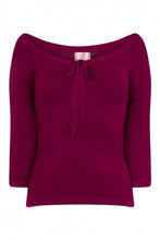 Laden Sie das Bild in den Galerie-Viewer, Feinstrick-Pulli, Pretty Illusion, Bordeaux