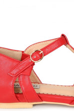 Laden Sie das Bild in den Galerie-Viewer, Retro Sandale Secret Love Flats, Rot