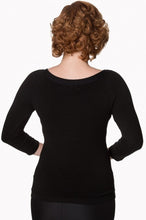 Laden Sie das Bild in den Galerie-Viewer, Feinstrick-Pulli Pretty Illusion, Schwarz
