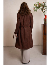 Laden Sie das Bild in den Galerie-Viewer, Wollmantel Dahlia, Baun Melange