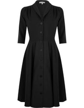 Laden Sie das Bild in den Galerie-Viewer, Kleid D'Laine Gabardine, Schwarz