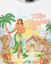 Laden Sie das Bild in den Galerie-Viewer, T-Shirt Tiki Lagoon, weiß