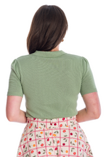 Laden Sie das Bild in den Galerie-Viewer, Stricktop Beth Vintage, Grün