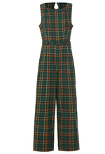 Laden Sie das Bild in den Galerie-Viewer, Jumpsuit Sylvia, Grün-Tartan