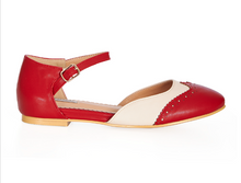 Laden Sie das Bild in den Galerie-Viewer, Flats Dapper Dancemates, Rot-Ivory