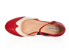 Laden Sie das Bild in den Galerie-Viewer, Flats Dapper Dancemates, Rot-Ivory