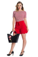 Laden Sie das Bild in den Galerie-Viewer, Top Szizzle Stripe, Rot-Weiß