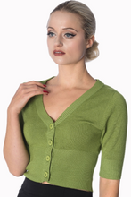 Laden Sie das Bild in den Galerie-Viewer, Cardigan Sweet Dreamer, Apfelgrün