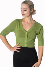 Laden Sie das Bild in den Galerie-Viewer, Cardigan Sweet Dreamer, Apfelgrün