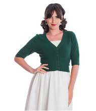 Laden Sie das Bild in den Galerie-Viewer, Cardigan Sweet Dreamer, Flaschengrün , Plus Size