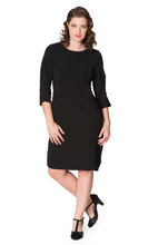 Laden Sie das Bild in den Galerie-Viewer, Klassisches Etuikleid Date Night, Schwarz