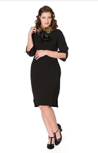 Laden Sie das Bild in den Galerie-Viewer, Klassisches Etuikleid Date Night, Schwarz