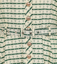 Laden Sie das Bild in den Galerie-Viewer, Swingkleid Bella Anchor Ahead 50's , Grün-Ivory