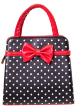 Laden Sie das Bild in den Galerie-Viewer, Tasche Carla, Polka-Schwarz