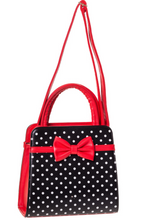 Laden Sie das Bild in den Galerie-Viewer, Tasche Carla, Polka-Schwarz