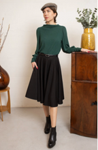 Laden Sie das Bild in den Galerie-Viewer, Tellerrock Olette, Schwarz, Plus Size