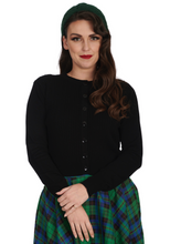 Laden Sie das Bild in den Galerie-Viewer, Cardigan Sylvia, Seil-Zopfmuster, Schwarz
