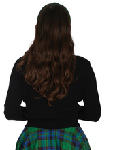 Laden Sie das Bild in den Galerie-Viewer, Cardigan Sylvia, Seil-Zopfmuster, Schwarz
