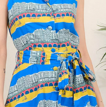 Laden Sie das Bild in den Galerie-Viewer, Swingkleid Kimberly, Seafront, Blau