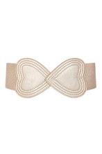 Laden Sie das Bild in den Galerie-Viewer, Gürtel , Heartbeat Elastic Belt, Gold