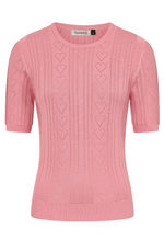 Laden Sie das Bild in den Galerie-Viewer, Top Ruby Heart, Feinstrick , Rosa