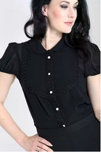 Laden Sie das Bild in den Galerie-Viewer, Bluse Taffy, Schwarz