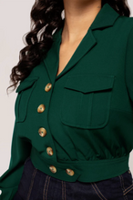 Laden Sie das Bild in den Galerie-Viewer, Jacke Ravenwood, Dunkelgrün, Plus Size