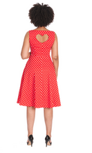 Laden Sie das Bild in den Galerie-Viewer, Swingkleid Dot Days 50's, Polka Rot