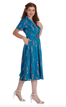 Laden Sie das Bild in den Galerie-Viewer, Swingkleid Regatta Girl, Blau, PLus Size