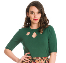 Laden Sie das Bild in den Galerie-Viewer, Feinstrick-Pulli Marilyn, Grün