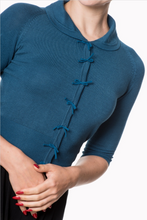 Laden Sie das Bild in den Galerie-Viewer, Cardigan April, Teal ( Petrol ), Plus Size