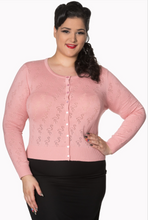 Laden Sie das Bild in den Galerie-Viewer, Cardigan Pink Goddess, Rosa, Plus Size