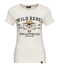 Laden Sie das Bild in den Galerie-Viewer, T-Shirt Royal Kitten Club, Offwhite