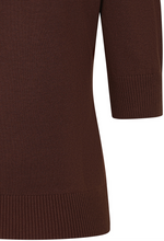 Laden Sie das Bild in den Galerie-Viewer, Feinstrick-Pulli Grace, Braun Plus Size