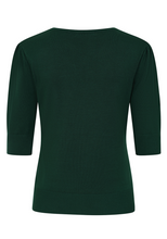 Laden Sie das Bild in den Galerie-Viewer, Feinstrick-Pulli Grace, Flaschengrün