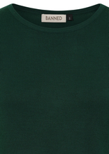 Laden Sie das Bild in den Galerie-Viewer, Feinstrick-Pulli Grace, Flaschengrün