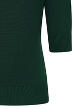 Laden Sie das Bild in den Galerie-Viewer, Feinstrick-Pulli Grace, Flaschengrün