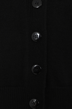 Laden Sie das Bild in den Galerie-Viewer, Vintage 40er-Jahre Cardigan Violet, Schwarz, Plus Size